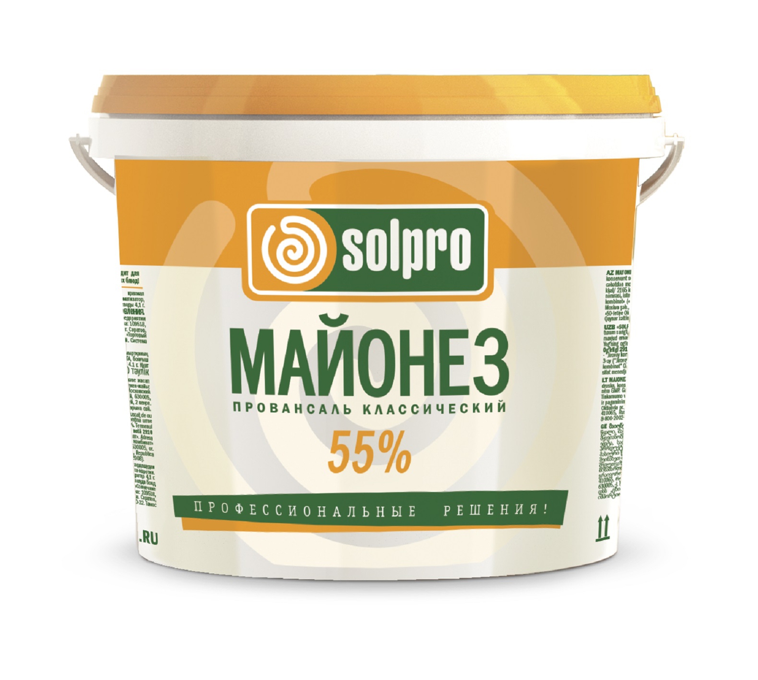 Сол про. Майонез 10 л Solpro 55. Майонез СОЛПРО " Провансаль " 50 % 10 л, шт. Майонез Solpro Провансаль классический 50%. Майонез 50% 9.8 кг ведро ТМ "Solpro".