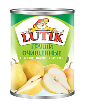 Груши LUTIK очищенные, 850мл