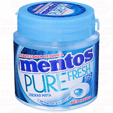 Жевательная резинка MENTOS PURE FRESH со вкусом свежей мяты, 100г