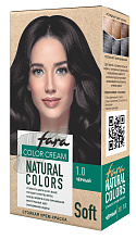 Крем-краска стойкая для волос FARA NATURAL COLORS SOFT тон 301 черный 1.0, 65г