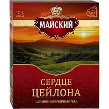 Чай чёрный МАЙСКИЙ байховый, 100х1,7г, 170г