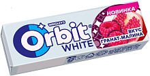 Жевательная резинка ORBIT WHITE гранат-малина, 14г