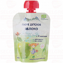 Пюре FLEUR ALPINE яблоко с 4 месяцев, 90г