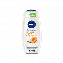 Гель-уход для душа NIVEA крем  и абрикос, 250мл