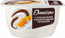 Продукт творожный ДАНИССИМО апельсин и шоколадная крошка 5,8%, 130г