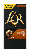 Кофе молотый L'OR натуральный жареный ESPRESSO LUNGO ESTREMO, 52г