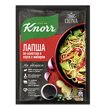 Сухая смесь KNORR лапша по-азиатски в соусе с имбирем, 30г