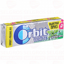 Жевательная резинка ORBIT WHITE нежная мята, 14г