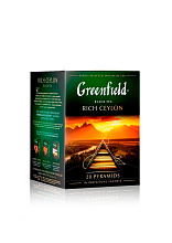 Чай чёрный GREENFIELD рич цейлонский 20х2г, 90г