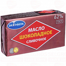 Масло сливочное ЭКОМИЛК шоколадное 60%, 180г