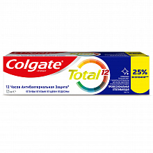 Зубная паста COLGATE TOTAL отбеливающая, 125мл