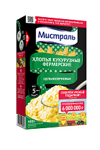 Хлопья кукурузные МИСТРАЛЬ фермерские, 400г