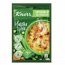 Суп быстрорастворимый KNORR ЧАШКА СУПА гороховый с сухариками, 21г