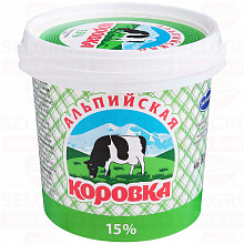 Продукт молокосодержащий АЛЬПИЙСКАЯ КОРОВКА 15%, 900г